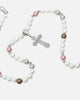 NXS Coloured Cross Pearl Necklace Multi/White