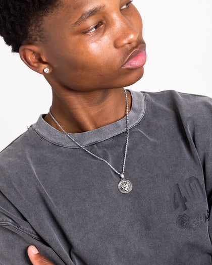 NXS Burning Heart Necklace White Gold