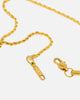 NXS Vintage Letter Necklace Gold