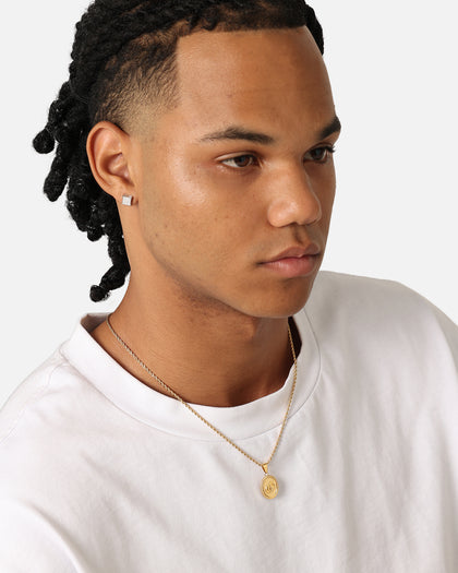 NXS Vintage Letter Necklace Gold