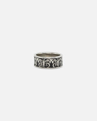 NXS Butterfly Band Ring Steel/Black