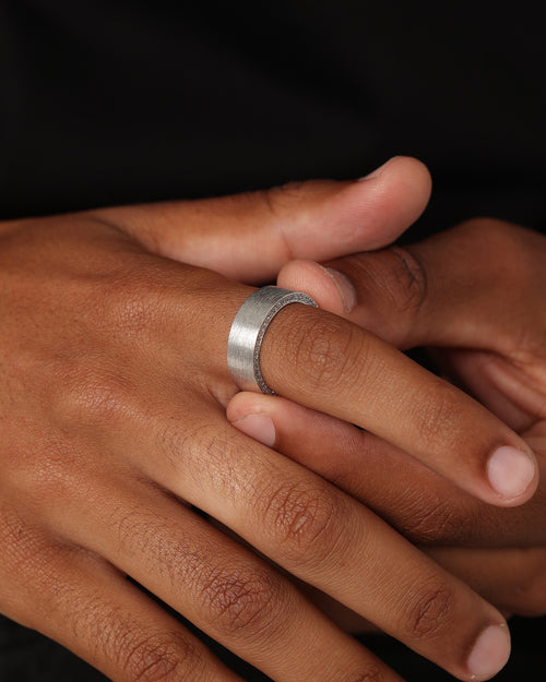 Saint Morta Iced Band Ring Iced White Gold