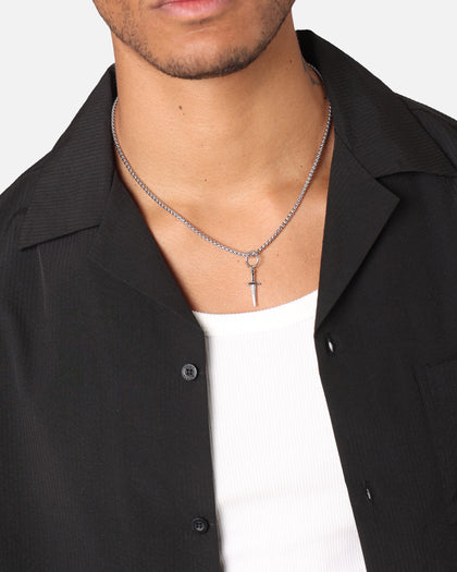 Saint Morta Dagger Pendant White Gold