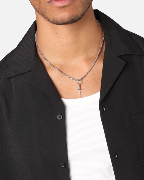 Saint Morta Dagger Pendant White Gold