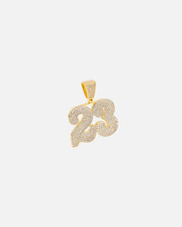 Saint Morta Iced 23 Pendant Iced Gold
