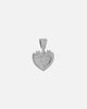 Saint Morta Burning Heart Pendant Iced White Gold