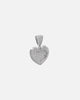 Saint Morta Burning Heart Pendant Iced White Gold
