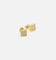 Saint Morta Concave Square Earring Iced Gold