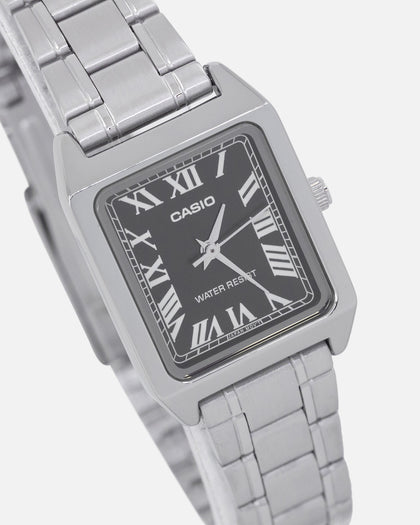 Casio Women's LTPV007D-1B Silver/Black