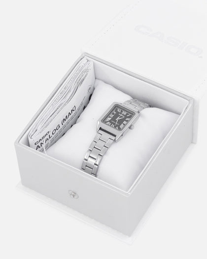 Casio Women's LTPV007D-1B Silver/Black