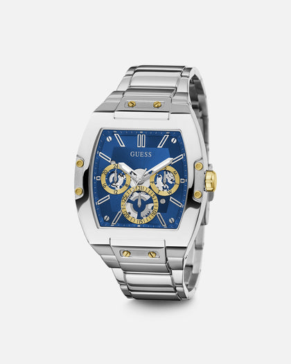 Guess Mainline Phoenix Watch Silver/Sun Blue