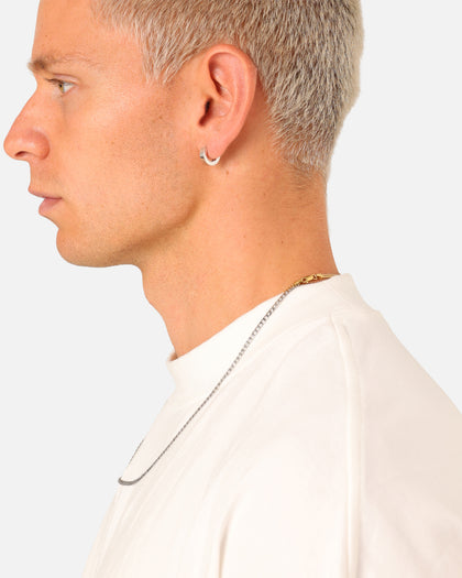 Saint Morta Wide Hoop Earring Stainless Steel