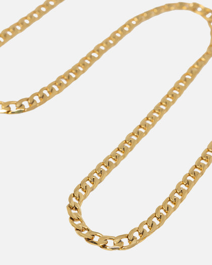 NXS 4.3mm Smooth Cut Cuban Chain Gold