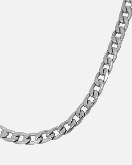 Saint Morta 4.3mm Smooth Cut Cuban Chain White Gold