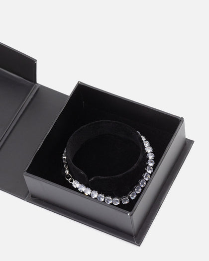 Saint Morta Round Cut Tennis Bracelet Iced White Gold