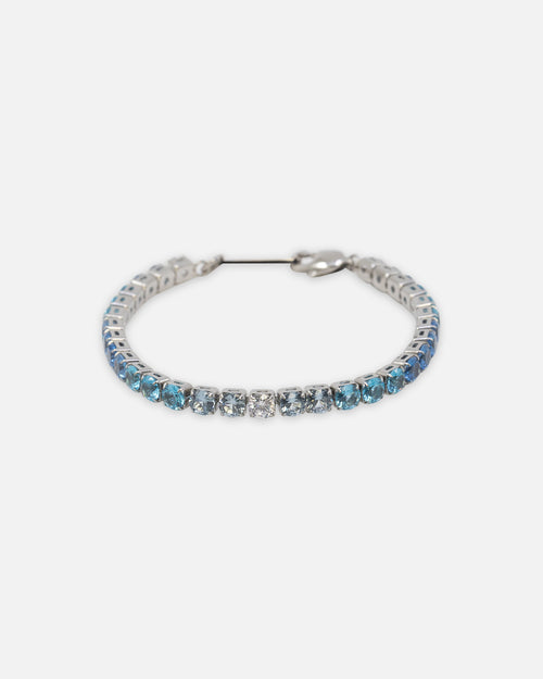 Saint Morta Round Cut Tennis Bracelet Iced White Gold