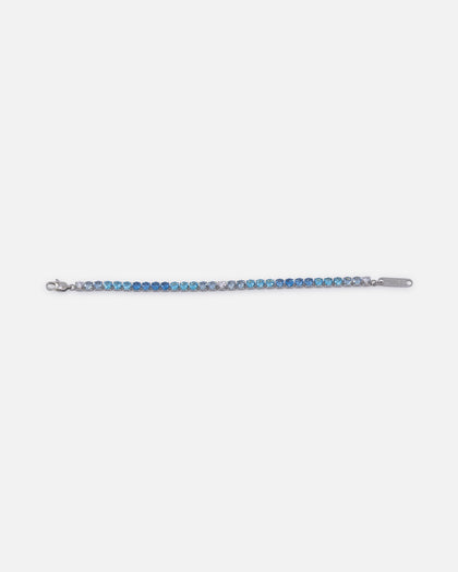 Saint Morta Round Cut Tennis Bracelet Iced White Gold