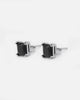 Saint Morta Square Cut Earrings Iced Black