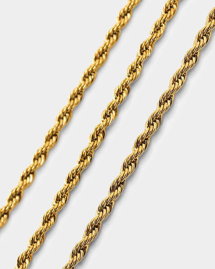 Saint Morta 2mm Rope Chain Gold