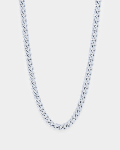 Saint Morta 7mm Cuban Chain White Gold