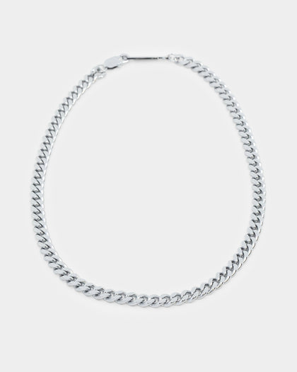 Saint Morta 7mm Cuban Chain White Gold