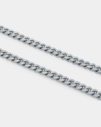 Saint Morta 7mm Cuban Chain White Gold