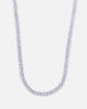 Saint Morta 6mm Iced Cuban Prong Chain Iced White Gold