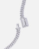 Saint Morta 6mm Iced Cuban Prong Chain Iced White Gold