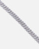 Saint Morta 6mm Iced Cuban Prong Chain Iced White Gold