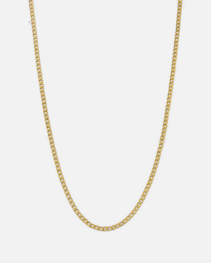Saint Morta 3mm Smooth Cut Cuban Chain Gold