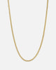 Saint Morta 3mm Smooth Cut Cuban Chain Gold