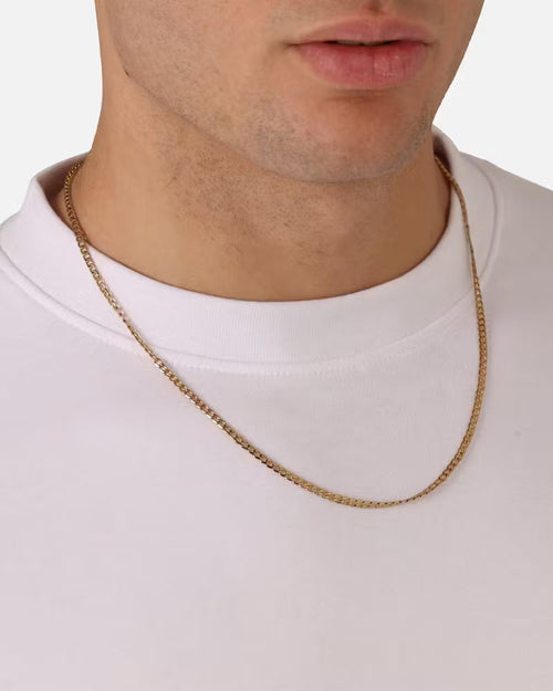 Saint Morta 3mm Smooth Cut Cuban Chain Gold