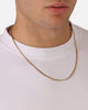 Saint Morta 3mm Smooth Cut Cuban Chain Gold