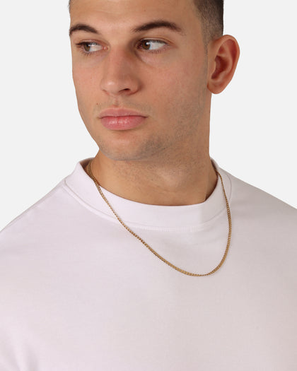 Saint Morta 3mm Smooth Cut Cuban Chain Gold