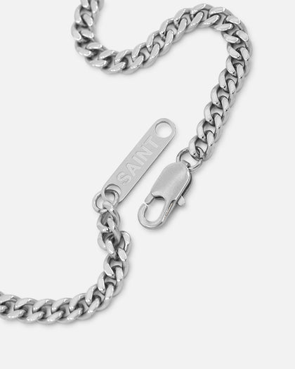 Saint Morta 5mm Cuban Chain White Gold
