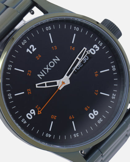 Nixon Sentry Stainless Steel Dark Olive/Black