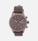 Nixon Station Chrono Leather Watch Chocolate/ Cappuccino Brown