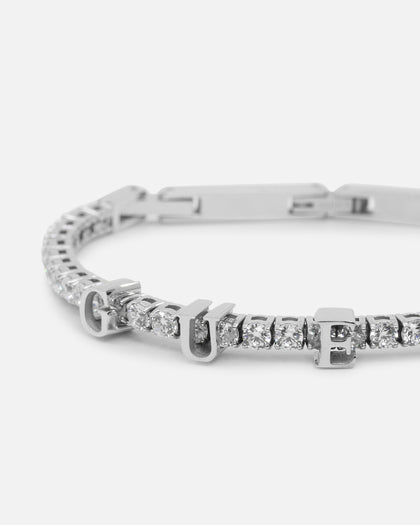 Guess Mainline Women's Arm Party Tennis Bracelet Silver