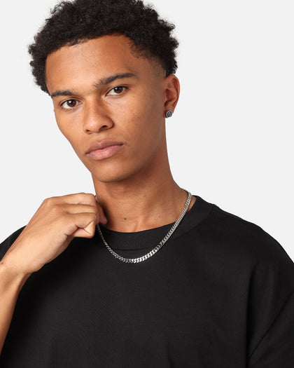 Guess Mainline Link City 21" Diamond Cut 6mm Chain Silver