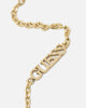 Guess Mainline Women's Modern Love Central Knot Necklace Yellow Gold