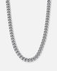 Saint Morta 10mm Cuban Chain White Gold