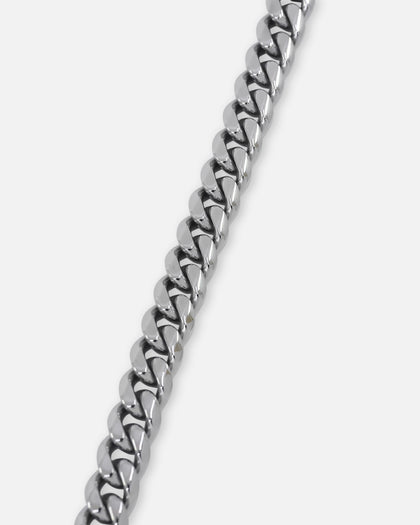 Saint Morta 10mm Cuban Chain White Gold