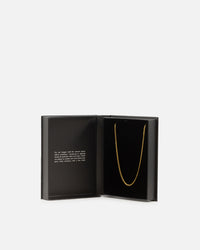 Saint Morta 2.7mm Diamond Curb Chain Gold