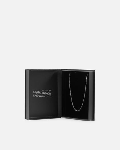 Saint Morta 2.7mm Diamond Curb Chain White Gold