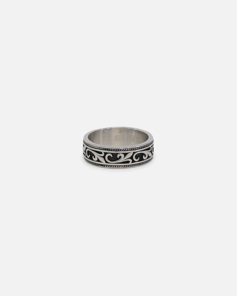 Saint Morta Heraldry Band Ring Stainless Steel
