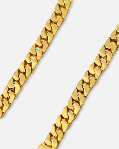Saint Morta Flat Faced Curb Bracelet Gold