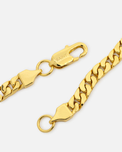 Saint Morta Flat Faced Curb Chain Gold