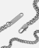 Saint Morta Duo Cuban Chain Set White Gold