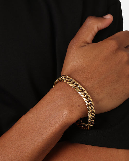 Saint Morta 12mm Double Link Bracelet Gold