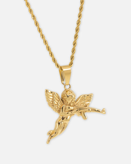 Saint Morta Jilted Cupid Pendant Gold